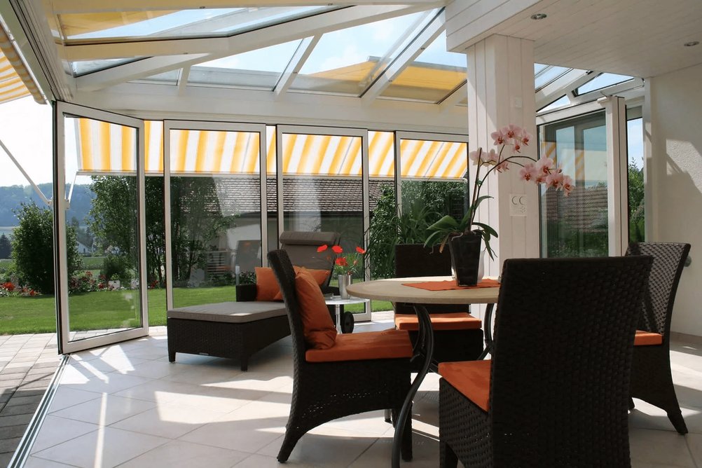 Zimní zahrada se skládacím systémem