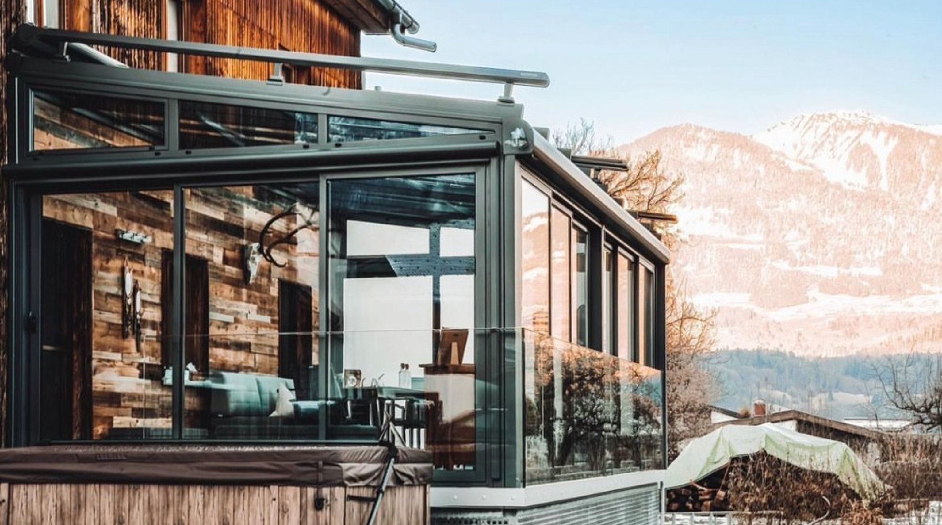 Zateplená zelená zimní zahrada