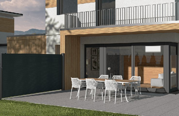 Boční a větrné clony: Elegantní řešení pro ochranu a soukromí