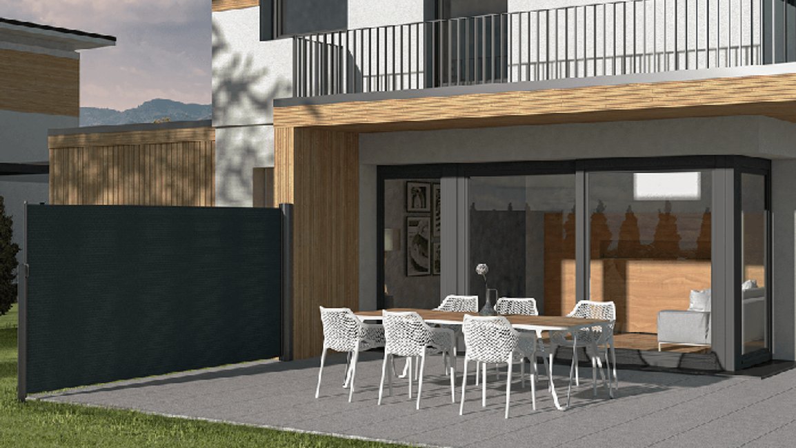 Boční a větrné clony: Elegantní řešení pro ochranu a soukromí