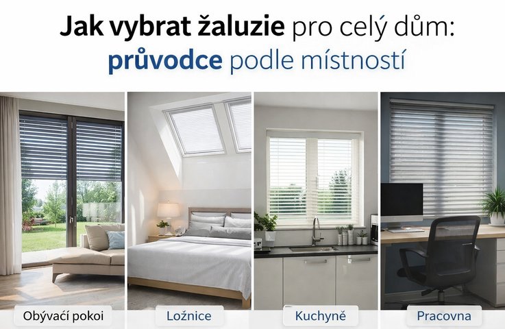 „Jak vybrat žaluzie pro celý dům: přehled řešení podle místností