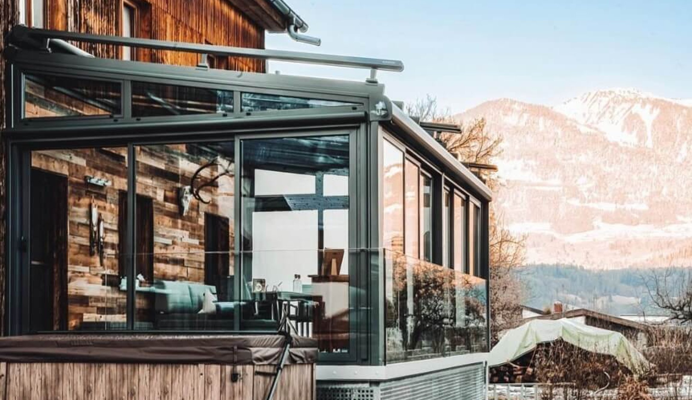 Zateplená zelená zimní zahrada